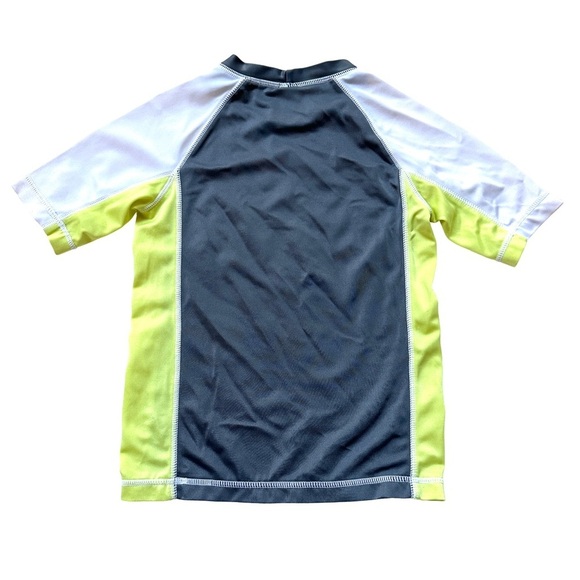 ⭐️ 5 for $25 GYMBOREE Kids Swim Shirt Rash Guard in Gray and Yellow Size 5 T - Picture 2 of 3